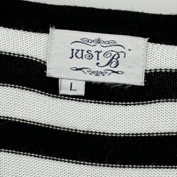 Just B Womens V-neck sweater Butterfly Embellished  Black  3/4 Sleeve size large - Picture 7 of 13